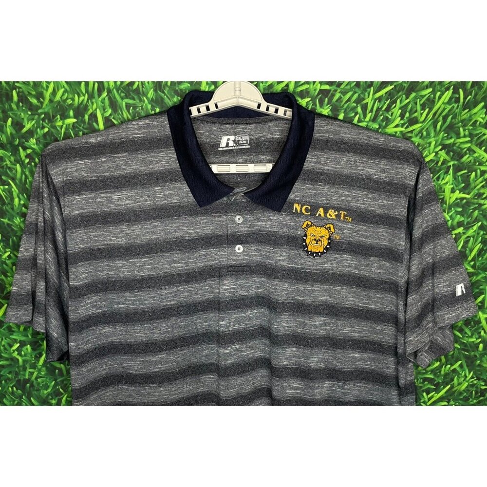 North Carolina A&T University Aggies HBCU NCAT Men’s 3XL Short Sleeve Polo Shirt